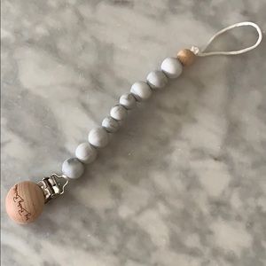 Marble Pacifier clip